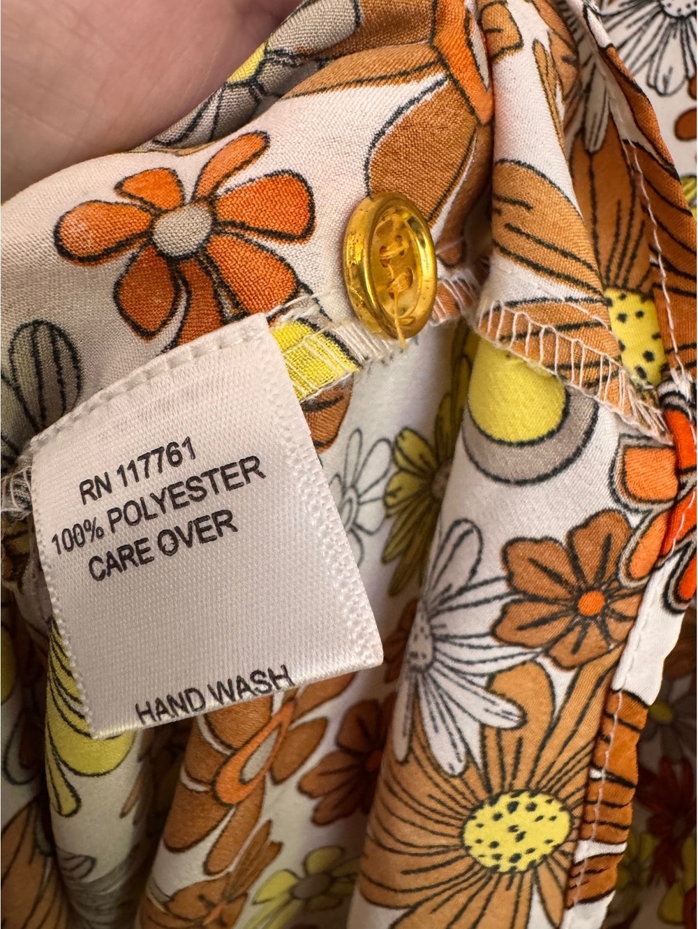 1054 New Glory 2X (23" PTP runs small) Floral Print Dress A0001054 - Picture 6 of 6